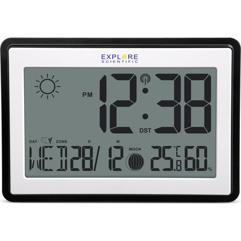 Explore Scientific RDC8002 estación meteorológica digital Negro, Blanco LCD Batería