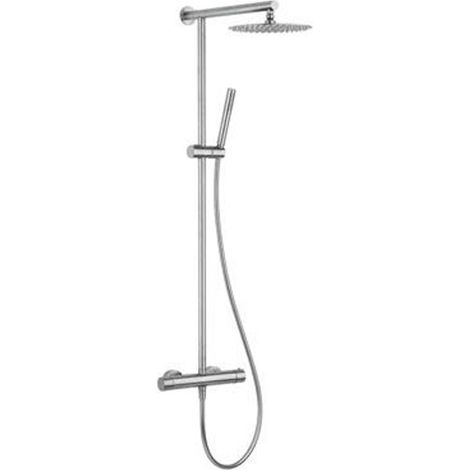 Colonna doccia con miscelatore termostatico in acciaio inox - Serie X Style Inox (1/3)