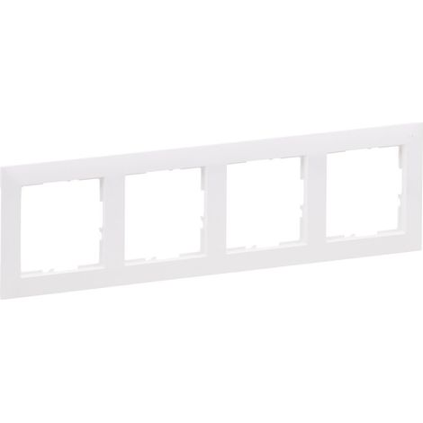 Cadre de prise Legrand suno quadruple thermoplastique IP20 (1/3)