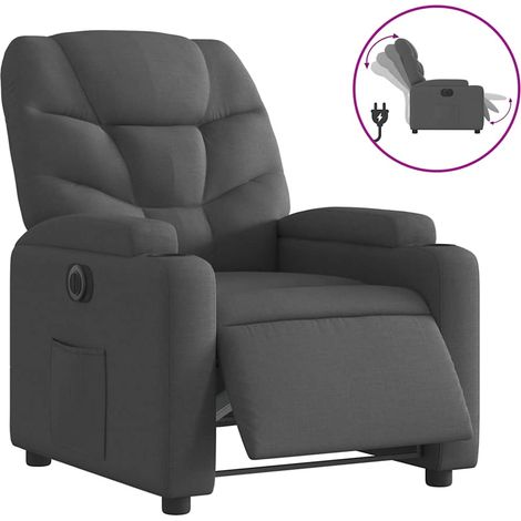 Maison Exclusive - Relaxsessel Elektrisch Schwarz Stoff