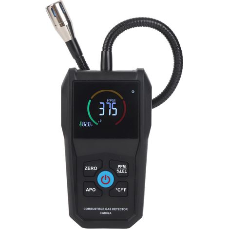 Détecteur de gaz combustible 50‑50000PPM avec écran LCD, testeur de fuites de gaz portable pour pipeline (1/5)