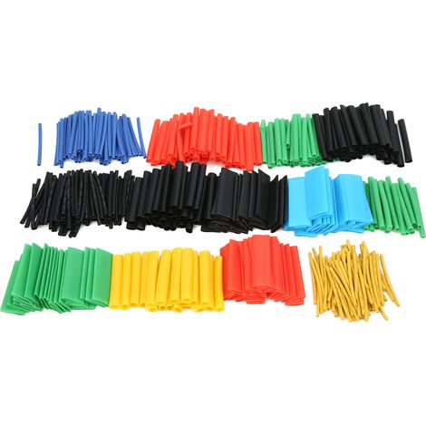 Gaine thermorétractable 530 pièces, manchon isolant multicolore, protection câble électrique, gaine rétractable assortie, kit de serrage de fils (1/5)