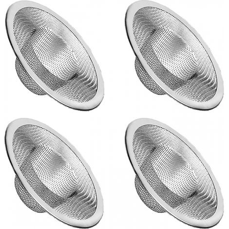 BEBUSINGOTO Hochleistungs-Siebkorb aus Edelstahl, 4-teilig, 2,75"/1" oberes Metallsieb für Spülbecken (1/5)