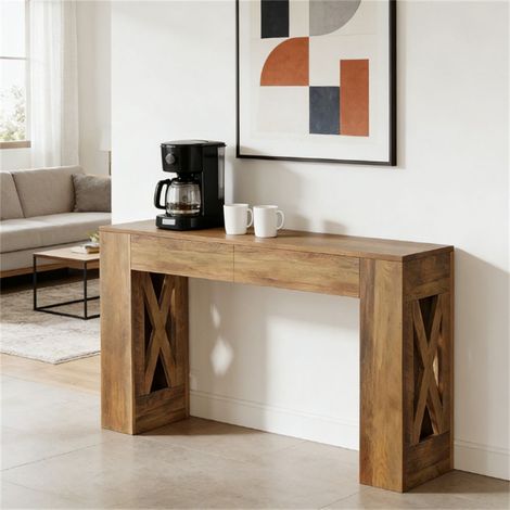 Console à 2 tiroirs pour la décoration du salon (1/5)