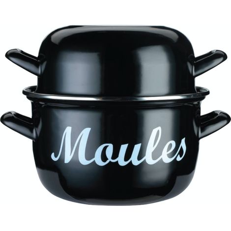 KitchenCraft: World of Flavours - Pentola media per cozze, smaltata, 18 cm (1/4)