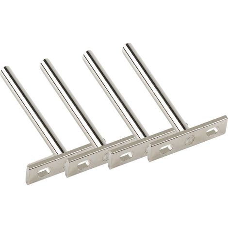 Supports invisibles pour étagères flottantes en bois, fixation murale discrète et résistante par vis, effet flottant. - AquaForge (1/5)