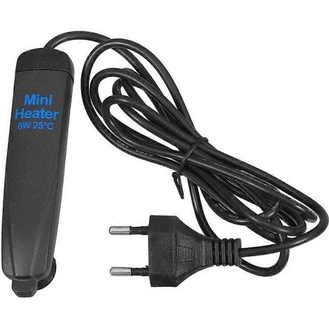 Petit chauffage d'aquarium à température constante pour poissons betta, compatible avec les appareils de chauffage à bâtonnets. Accessoires pour aquarium, prise UE. (1/5)
