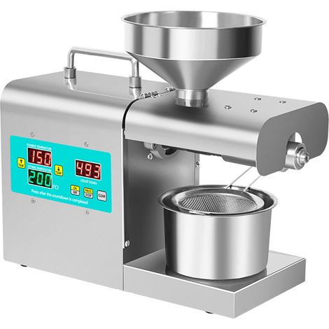 Decdeal – Presse à huile automatique 820W – Extraction rapide sans préchauffage – Affichage numérique – Pour arachides, sésame, noix
