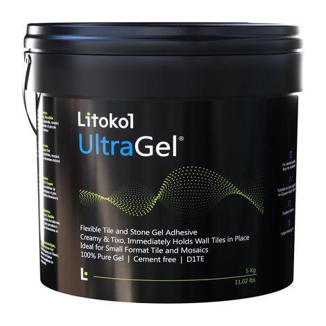 Colle carrelage gel polymère prête à l'emploi D1TE UltraGel LITOKOL UltraGel LITOKOL Gris