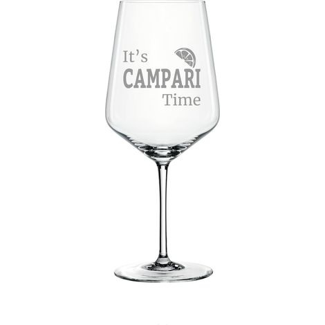 Style campari Verre 630 ml Gravure - It's Campari Time - Fabriqué en Allemagne - Idée Cadeau (1/3)