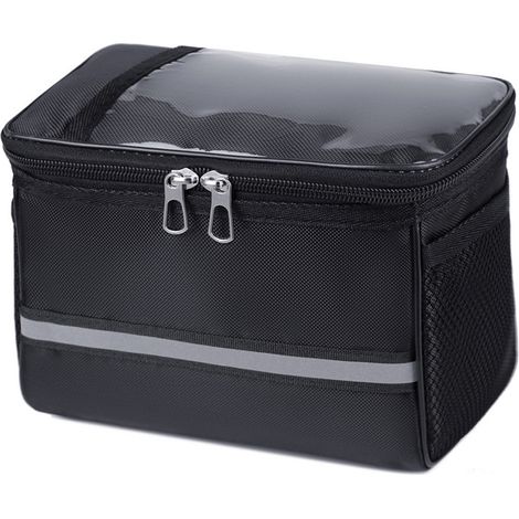 Sacoche de guidon pour vélo, panier pour téléphone de vélo, sacoche avant pour barre transversale, accessoires de cyclisme (1/5)