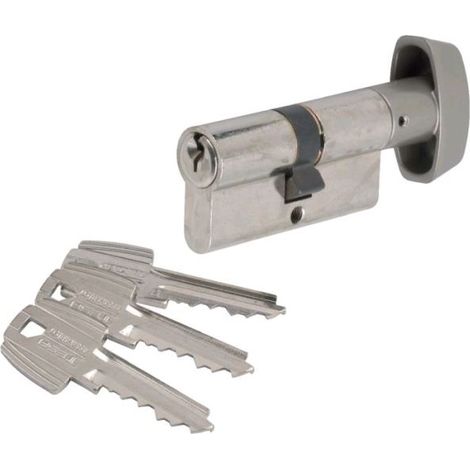 Cilindro a pomolo nichelato TE5 TESA 90mm - B45x45mm - 503B4545N