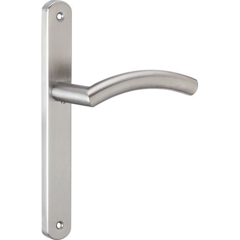 Manilla acero inox placa ovalada estrecha 703 alta intensidad uso (1/5)