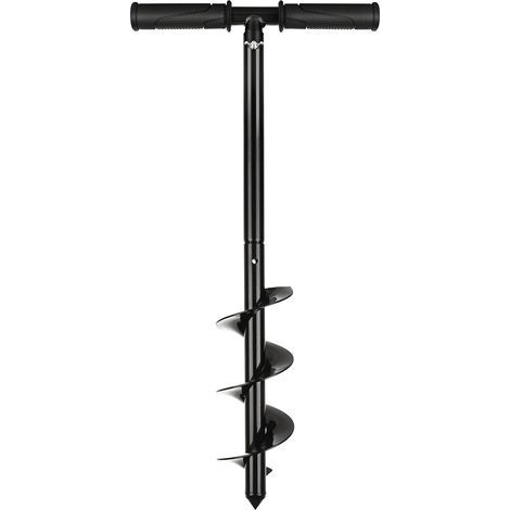 Tariere Manuelle de Plantation, 10 x 60 cm Tarière Manuelle Portable, Noir Tariere pour Perceuse (1/5)