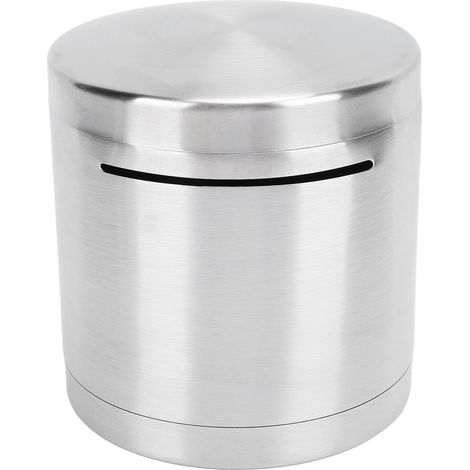Tirelire en Acier Inoxydable Style 1 Grande Capacité Résistante aux Chutes Design Simple pour Économies