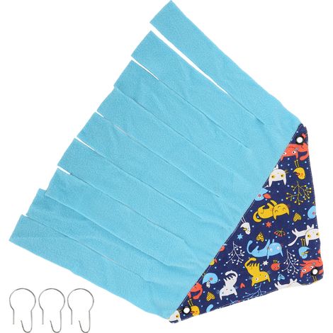 Cachette en toile et flanelle pour hamsters, furets, chinchillas et chats bleus (1/5)