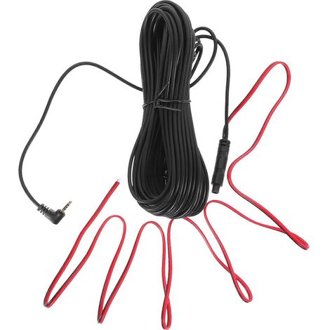 Câble d'extension pour caméra de recul, enregistreur de conduite, pour camion, remorque et voiture.-1500.00X2.50X0.80CM-Black (1/2)