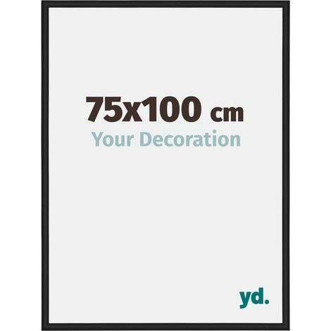 yd. - Cadre photo 75x100 - Noir Brillant - Aluminium - Miami (1/5)