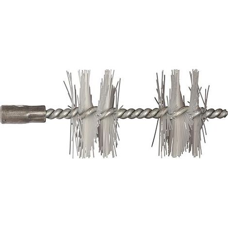 Brosse de chaudiere de chauffage avec filet fem M10, avec 2 couches. convient pour Buderus chaudiere acier