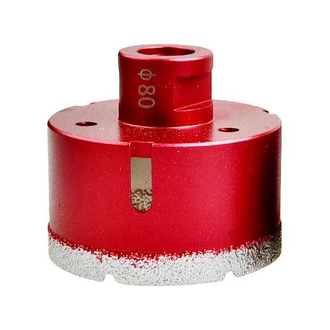 Foret diamanté avec filetage M14, foret à trous creux brasé haute performance pour carrelage/granit/marbre/porcelaine/verre/céramique (80 mm)