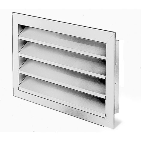Helios WSG 80/50 Wetterschutzgitter rechteckig, 870x60x570mm, Aluminium naturfarben eloxiert