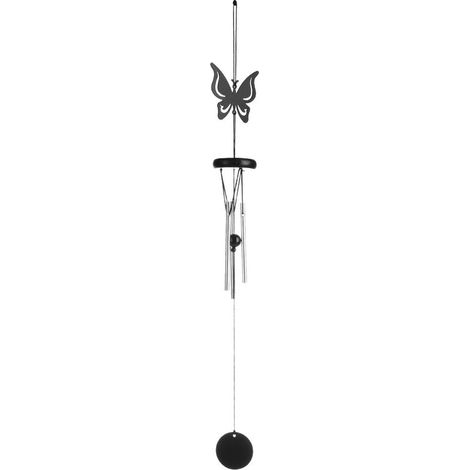 Carillon éolien, carillon musical en tubes métalliques pour l'intérieur et l'extérieur, cadeau de qualité (papillons) (1/5)