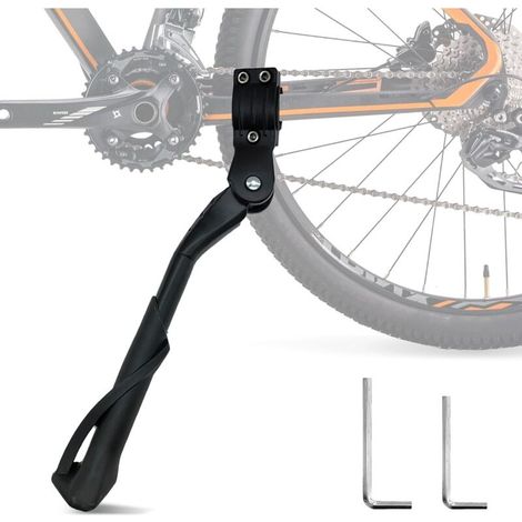 Fahrradständer 24-29 Zoll Rutschfester Seitenständer Höhenverstellbarer Fahrradständer mit Gepunkteten Rutschfesten Gummifüßen Stabiler Bike Stand