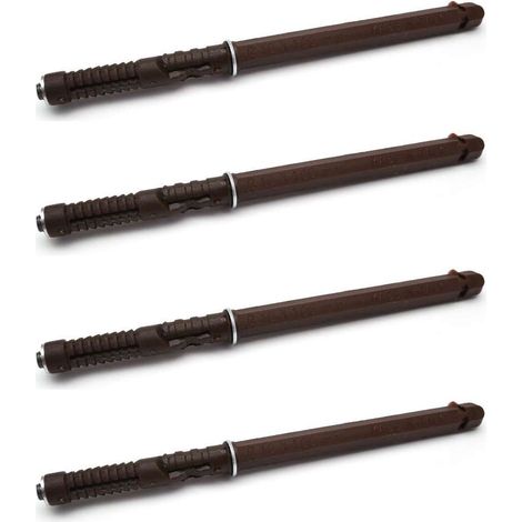 Cyclingcolors – Support d'étagère caché invisible flottant marron – Capacité 15kg – Fixation murale pour bois dur – Longueur 100mm – Lot de 4