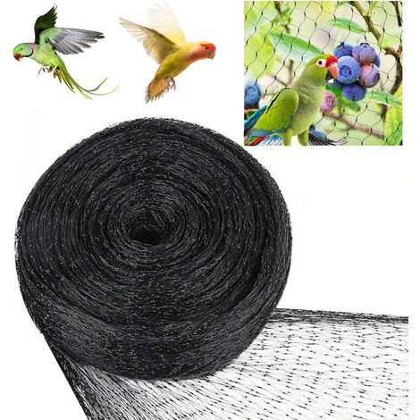 Filet de protection contre les oiseaux, 6 x 10 m, protection efficace contre les pigeons et autres oiseaux, filet de protection pour bassin d'eau, réutilisable, protège plantes, fruits (1/4)