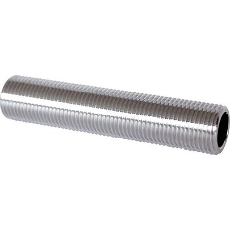 Raccordo tutto filettato cromo Lunghezza: 30 mm - Pollici: 1/2" (1/3)