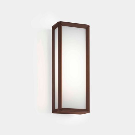 LEDS C4 Skat Outdoor LED Box Lanterne Murale Marron, Blanc IP65 21.8W 2700K