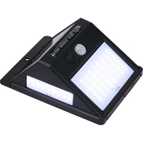 LED-Solar-Wandleuchten mit Bewegungsmelder, 100 LEDs, IP65 wasserdicht, solarbetrieben, PIR-Bewegungsmelder, energiesparende Nachtlichter für Garten, Hof, Weg, Zaun, Terrasse, Einfahrt (1/5)