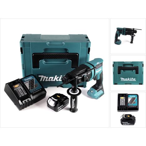 Makita DHR 182 RT1J Akku Bohrhammer 18V 1,7J SDS plus Brushless + 1x Akku 5,0Ah + Ladegerät + Makpac (1/5)