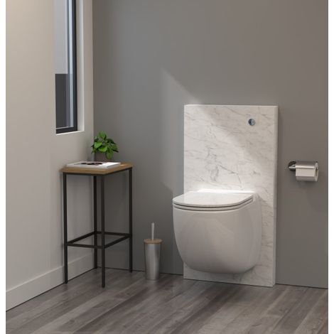 Cuvette suspendue avec broyeur intégré Marbre Blanc - WATERMATIC W40 Silence (1/2)
