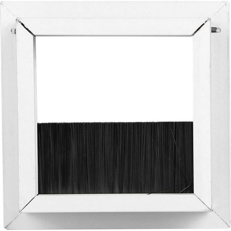 Sistema rectangular de gestión de cables de aluminio y toma de corriente con tapa superior extraíble para oficina - Grande/Mediano/Pequeño (1/5)