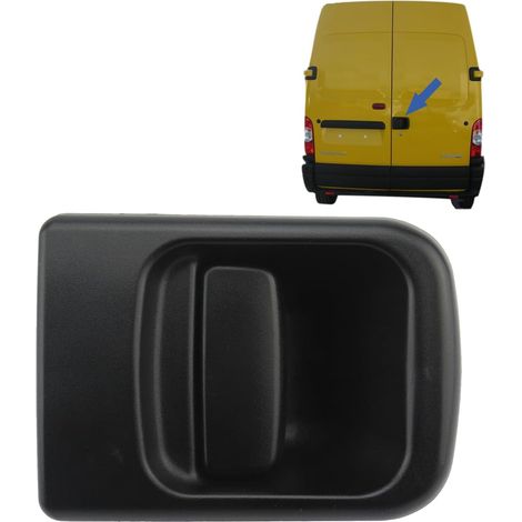 Poignée Porte Arrière - 1 Pièce - Plastique Noir - Remplacement OEM - Pour Master Movano Interstar - Couleur Noire (1/5)