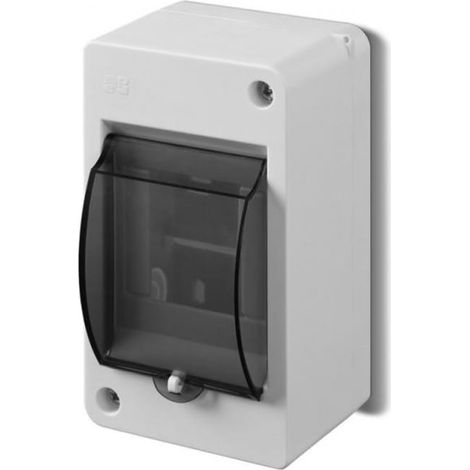 Modulare Verteilerbox 1x3 Aufputz IP30 mini S-3 mit Rauchschutzabdeckung, Klemme N 2303-11