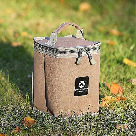 Sac de transport CAPMINGMOON Outdoor Gaws pour bouteilles de gaz de cuisine de camping, pochette de protection, sac de rangement portable, lampe (1/5)