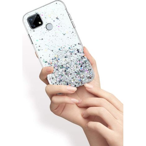 Realme 7i Hülle, glitzernd, transparent (1/3)