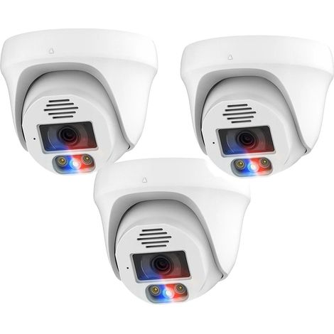 Telecamera IP, risoluzione 8MP, rilevamento umano AI, 3 pezzi 8MP, 3,6mm-a (1/2)