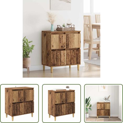 Holzwerkstoff - Sideboard Altholz 60 x 35 x 70 cm Holzwerkstoff (1/5)