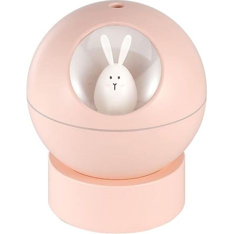 Mini humidificateur USB multi-mode pour bureau ou bureau, motif dessin animé, cadeau de décompression (rose) (1/4)
