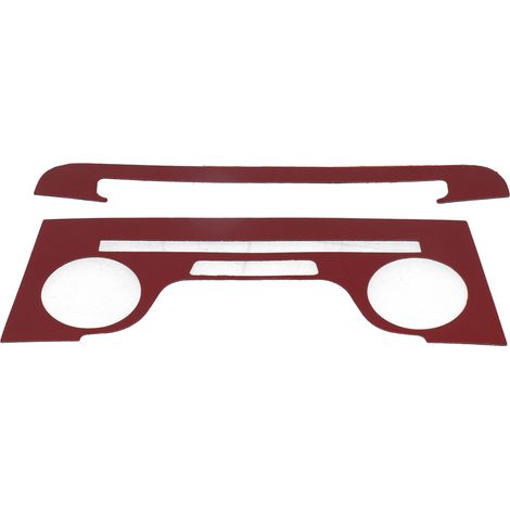 Fahrzeugmodifikationen (2011–2014): 4-teiliges Dekor-Set inklusive Klimaanlagen-Bedienfeld und CD-Player aus Kohlefaser für Dodge Warrior (1/5)