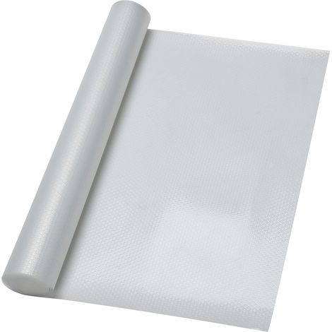Randaco Schubladenmatte Einlegeböden Regale Antirutschmatte zuschneidbar 500 x 60cm,Transparentes Weiß (1/5)