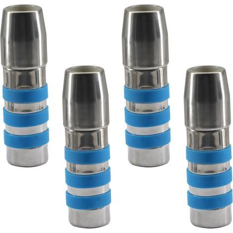 Lot de 4 raccords de tuyau en acier inoxydable avec silicone antidérapant 22 mm 25 mm (1/5)