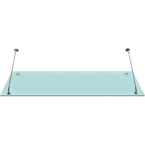 Glaswerk Westfalen- (STR)200x90cm Milchglas Glasvordach+Halter (1/5)