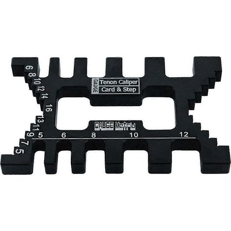 Gabarit en aluminium pour tenons et queues d'aronde de précision, jauge pour le travail du bois, noir (1/5)