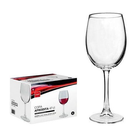 47 cls copa vino tinto barral venus - afrodita cok - caja 6 unidades