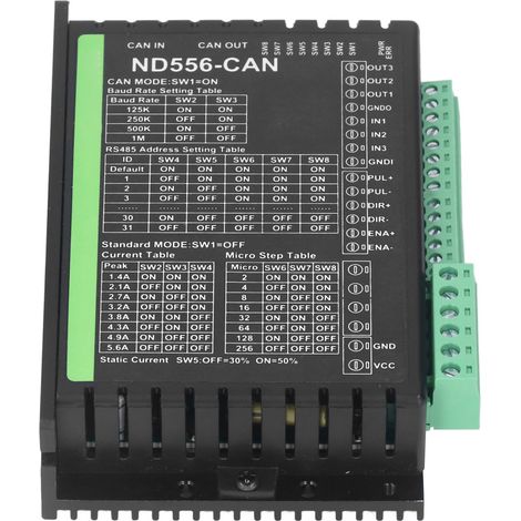 Pilote de moteur pas à pas numérique ND556 CAN Bus, contrôleur d'axe avec support impulsionnel, alimentation 12-48VDC pour automation (1/5)