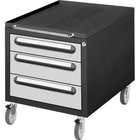 Conteneur à roulettes STIER Premium avec 3 tiroirs, lxPxH 480x600x540 mm (1/4)